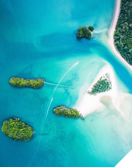Viajes a medida. Destinos singulares. Vista aérea de las Islas Cook