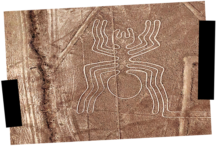 Viajes a medida - Perú - Líneas de Nazca Viajes a medida. Viajes que inspiran. Imagen cenital de las Líneas de Nazca en el desierto
